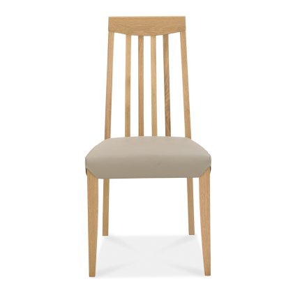 Cookes Collection Romy Slat Dining Chair Grey Bonded Leather Cookes Collection Romy Slat Dining Chair Grey Bonded Leather