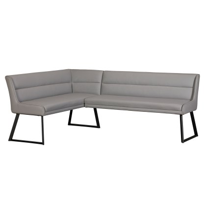 Cookes Collection Light Grey Lacie Corner Bench Left Cookes Collection Light Grey Lacie Corner Bench Left