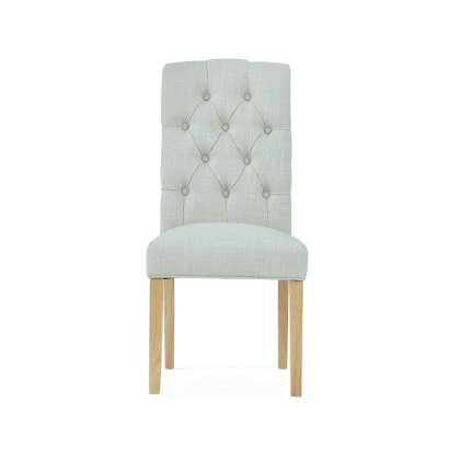 Marseille Natural Button Back Dining Chair Marseille Natural Button Back Dining Chair