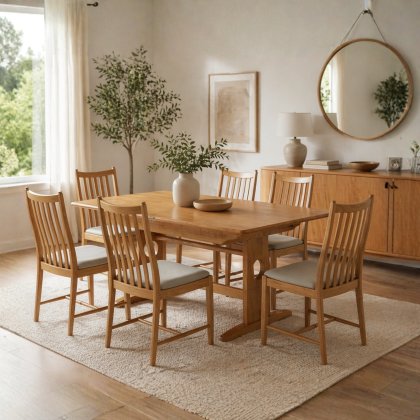Ercol Windsor Medium Extending Table & 6 Chairs