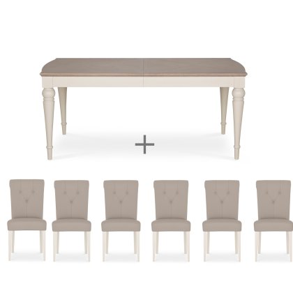 Cookes Collection Geneva Large Dining Table & 6 Chairs Cookes Collection Geneva Large Dining Table & 6 Chairs