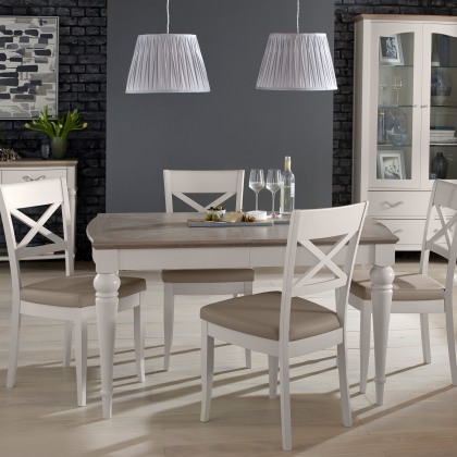 Cookes Collection Geneva Small Dining Table & 4 X Back Chairs Cookes Collection Geneva Small Dining Table & 4 X Back Chairs