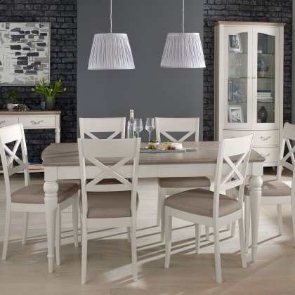 Cookes Collection Geneva Small Dining Table & 6 X Back Chairs Cookes Collection Geneva Small Dining Table & 6 X Back Chairs