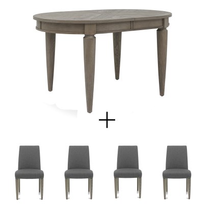 Melbourne 4-6 Extending Table & 4 Chairs Melbourne 4-6 Extending Table & 4 Chairs