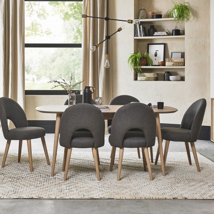 Cookes Collection Fino Scandi Oak Dining Table & 6 Chairs Cookes Collection Fino Scandi Oak Dining Table & 6 Chairs