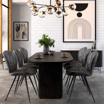 Amory Dining Chair Dark Grey Amory Dining Chair Dark Grey