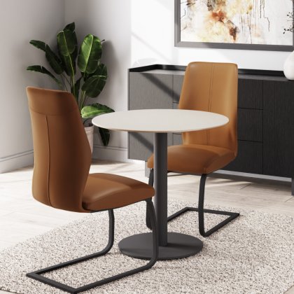 Quartz Circular Table & 2 Chairs Quartz Circular Table & 2 Chairs