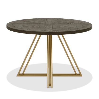 Iris Fumed Oak Circular Dining Table