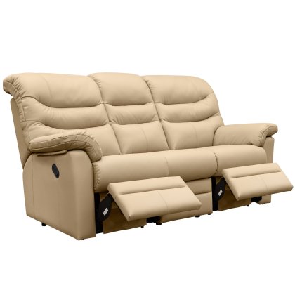 G Plan Ledbury 3 Seater Double Manual Recliner Sofa in Leather G Plan Ledbury 3 Seater Double Manual Recliner Sofa in Leather