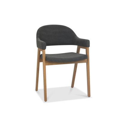 Clifton Upholstered Arm Chair - Dark Grey Clifton Upholstered Arm Chair - Dark Grey