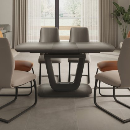 Lewis Medium Extending Dining Table - Charcoal
