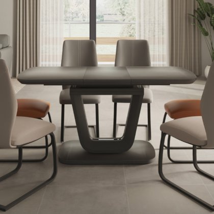 Lewis Large Extending Dining Table - Charcoal