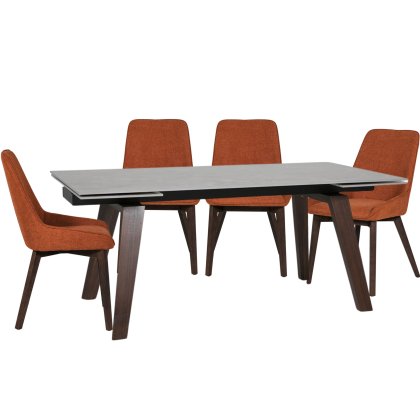 Aiden Extending Dining Table & 4 Chairs Aiden Extending Dining Table & 4 Chairs