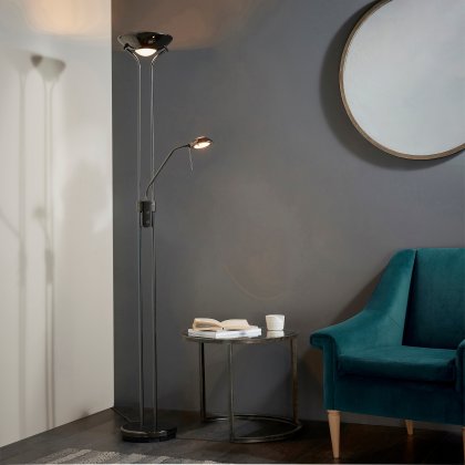Rome Floor Lamp - Black Chrome Rome Floor Lamp - Black Chrome