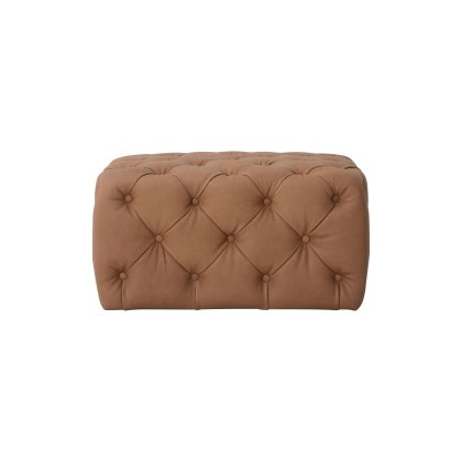 Trenton Medium Leather Footstool Trenton Medium Leather Footstool