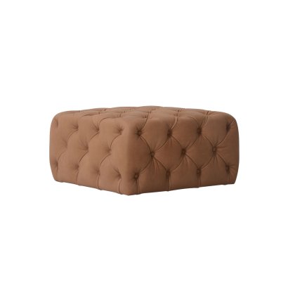 Trenton Medium Leather Footstool Trenton Medium Leather Footstool