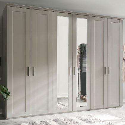 Wiemann Cambridge 6 Door Mirrored Wardrobe Wiemann Cambridge 6 Door Mirrored Wardrobe