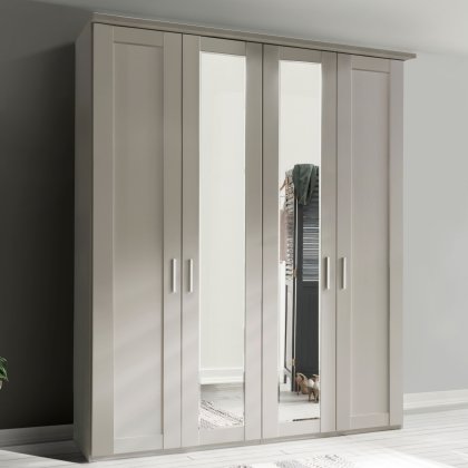 Wiemann Cambridge 4 Door Mirrored Wardrobe Wiemann Cambridge 4 Door Mirrored Wardrobe