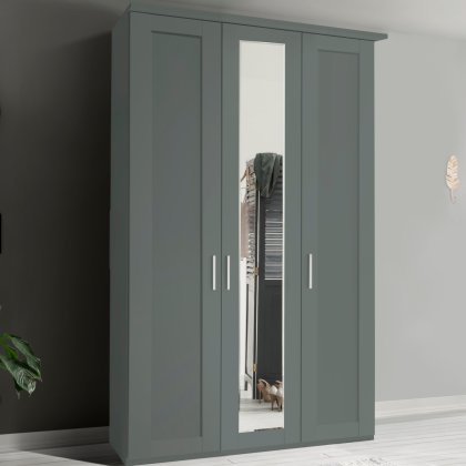 Wiemann Cambridge 3 Door Mirrored Wardrobe Wiemann Cambridge 3 Door Mirrored Wardrobe
