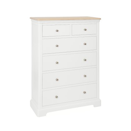 Linhay 2 Over 4 Chest - White Linhay 2 Over 4 Chest - White