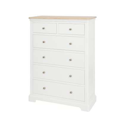Linhay 2 Over 4 Chest - White Linhay 2 Over 4 Chest - White