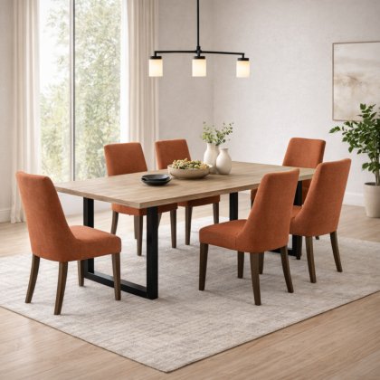 Haven 200cm Dining Table & 6 Alpine Chairs