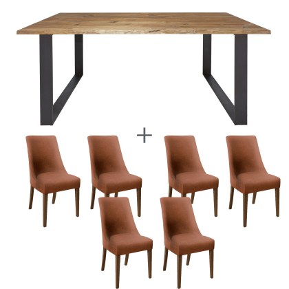 Haven 200cm Dining Table & 6 Alpine Chairs