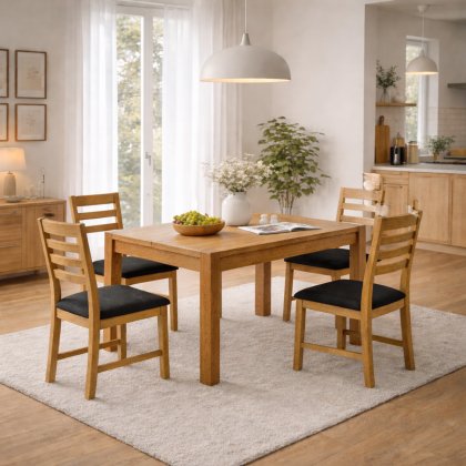 Bayonne Extending Dining Table & 4 Chairs