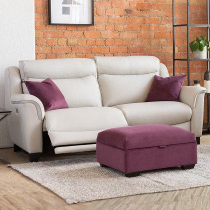 Parker Knoll Manhattan 25 Large 2 Seater Double Power Recliner Sofa in Leather