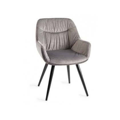 Langford Dining Chair - Grey Velvet Langford Dining Chair - Grey Velvet