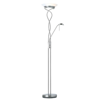 Monaco Floor Lamp - Satin Chrome Monaco Floor Lamp - Satin Chrome