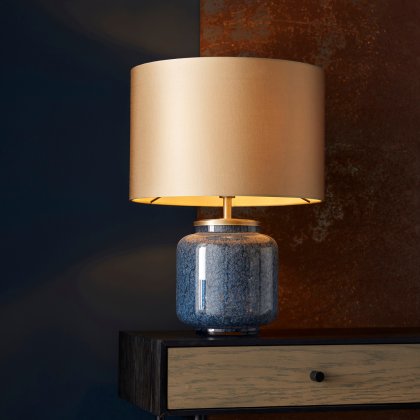 Cobalt Glass Table Lamp