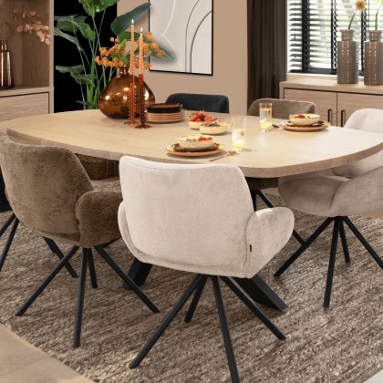 Harris Danish Oval Fixed Dining Table