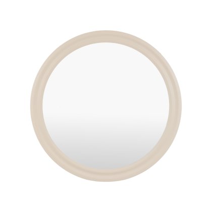 Suffolk Large Round Mirror - Mushroom