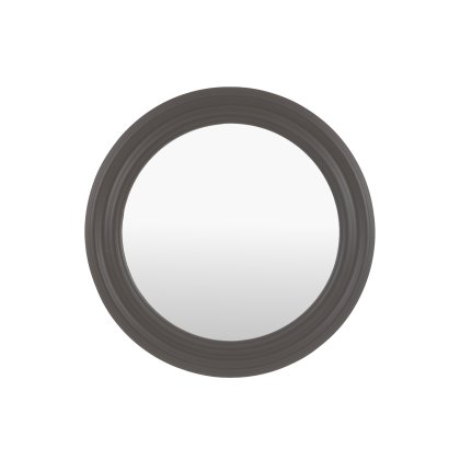 Suffolk Small Round Mirror - Charcoal