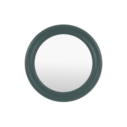 Suffolk Small Round Mirror - Green