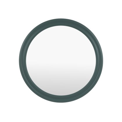 Suffolk Large Round Mirror - Green