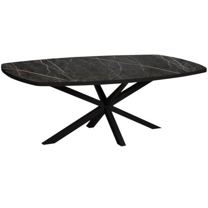 Harris Danish Oval Extending Dining Table & 6 Sterling Chairs