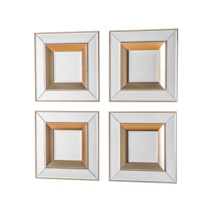 Phantom Small Square Mirror - Set of 4