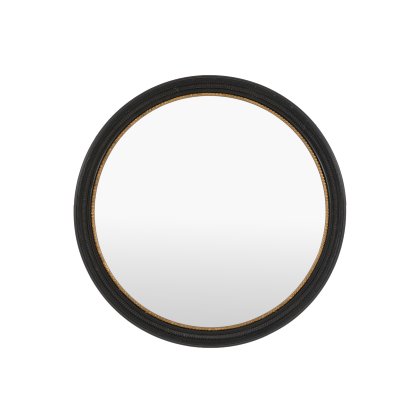 Pisa Round Mirror - Black