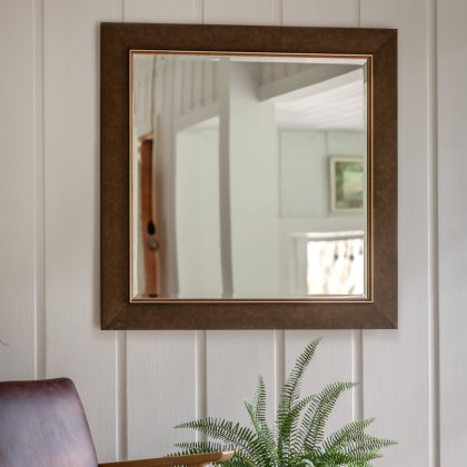 Richmond Small Square Mirror - Bronze