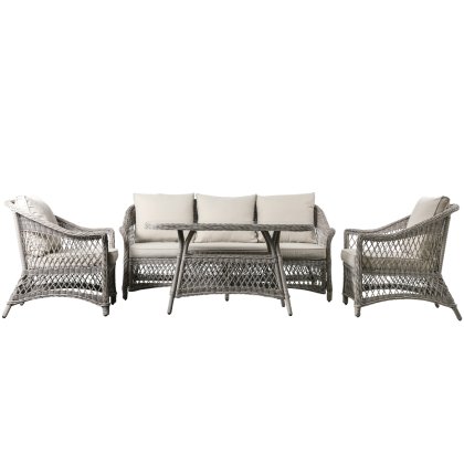 Menton Country Sofa Dining Tea Set - Stone