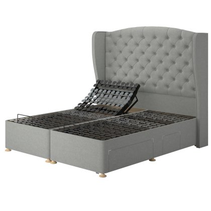 Tempur Suffolk Disc Adjustable Divan Base Light Grey Soho