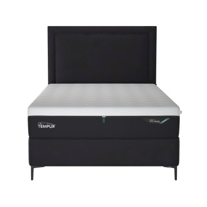 Tempur Suffolk Slim Divan Base Coal Velvet