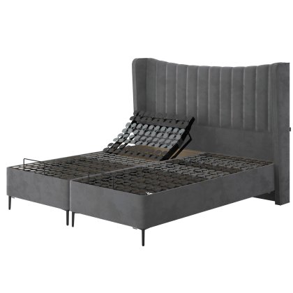 Tempur Suffolk Slim Adjustable Disc Divan Base Armour Velvet