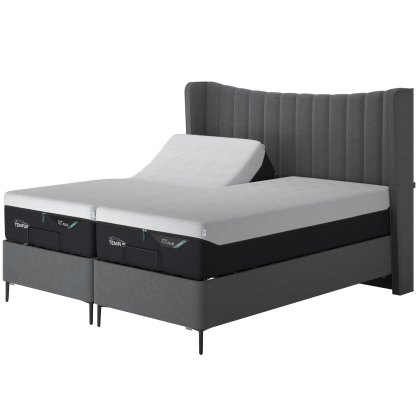 Tempur Suffolk Slim Adjustable Disc Divan Base Dark Grey Soho