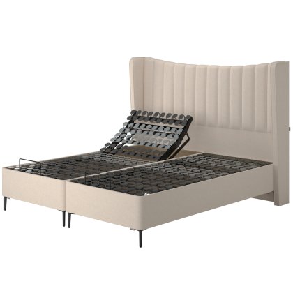 Tempur Suffolk Slim Adjustable Disc Divan Base Natural Soho