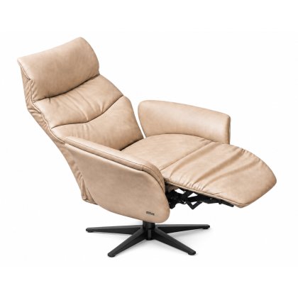 Himolla Azure Large Manual Armchair with Anthracite Metal Star Base