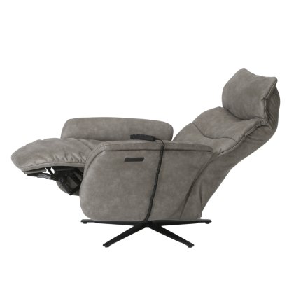 Himolla Azure Small Electric 3 Motor Armchair with Anthracite Metal Star Base
