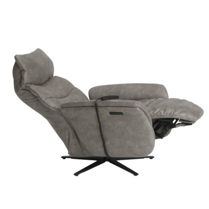 Himolla Azure Small Electric 3 Motor Armchair with Anthracite Metal Star Base